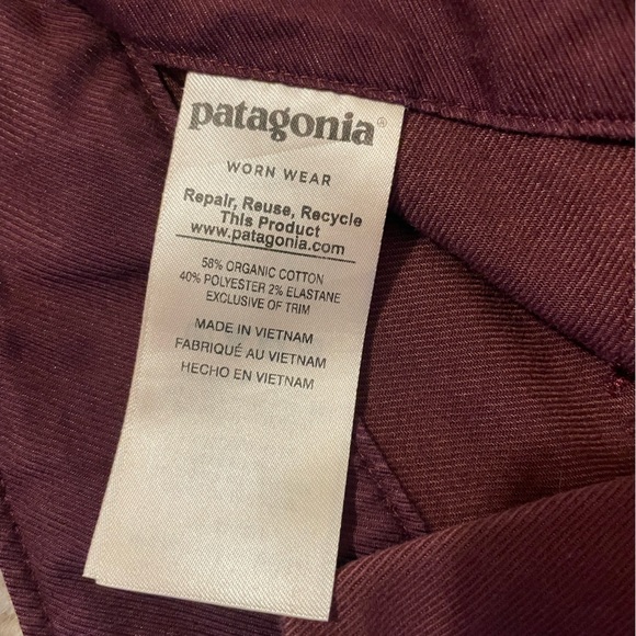 Patagonia Cotton Climbing Pants Sz 0 - Picture 5 of 7